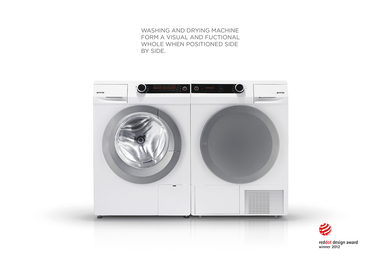 concise，modern，dryer，Washing machine，red dot，