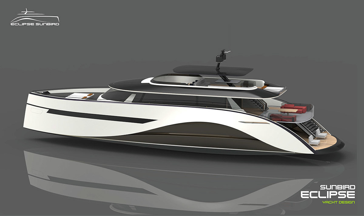 profile，Design，yacht，eclipse，