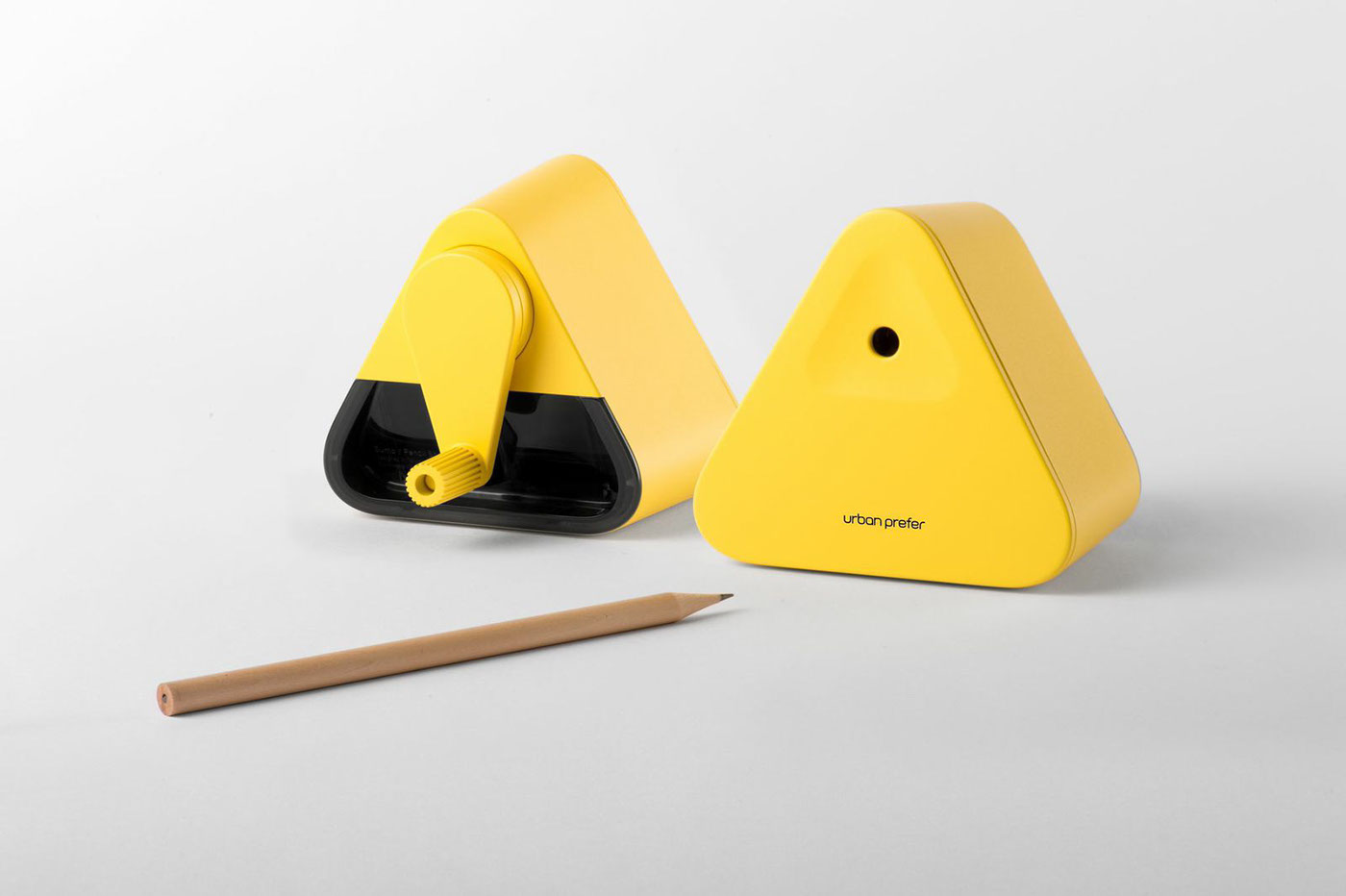 urban prefer，pencil sharpener，SUMO，triangle，point pencil，pencil sharpener，yellow，