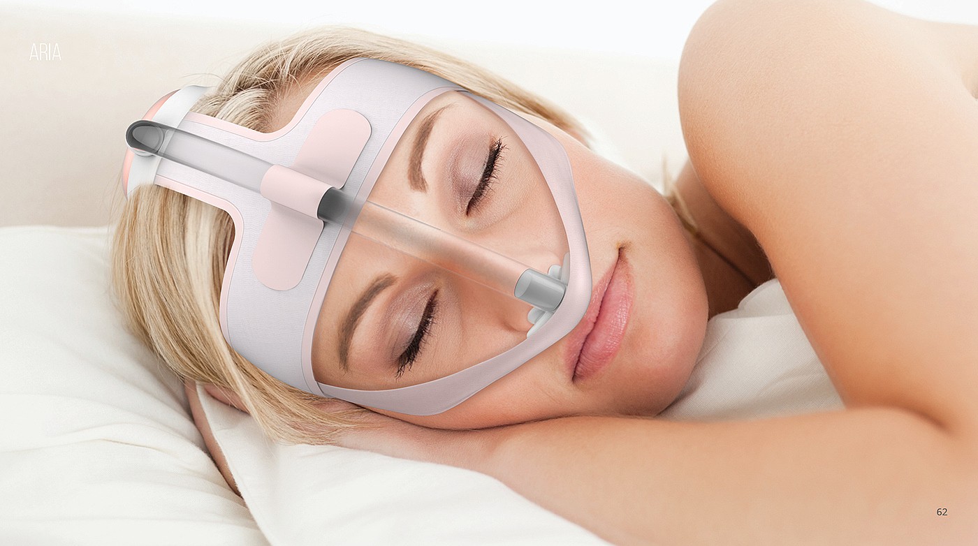 睡眠呼吸器，Aria CPAP，医疗，粉色，