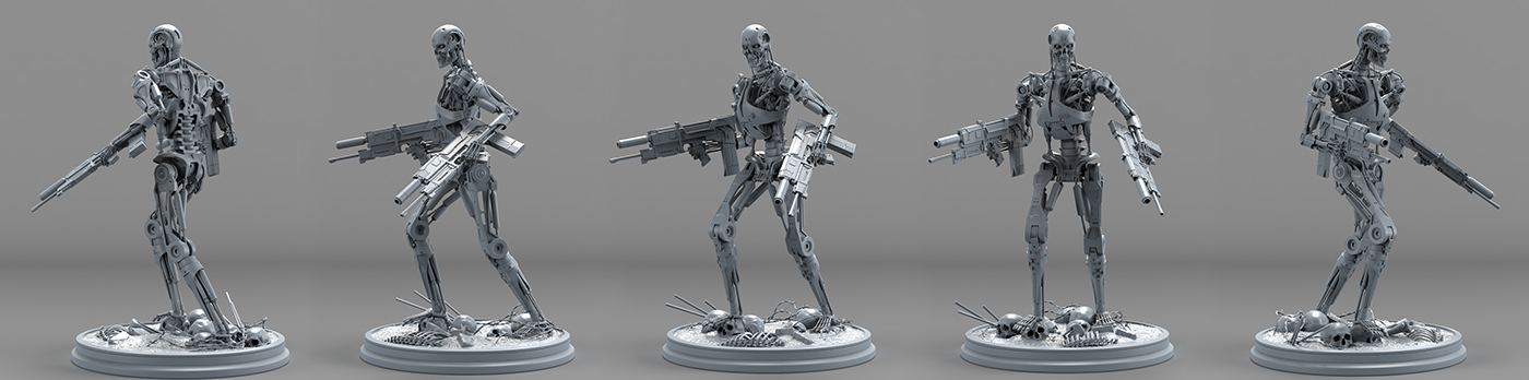 Model，Devil Terminator，intelligence，robot，T-800，