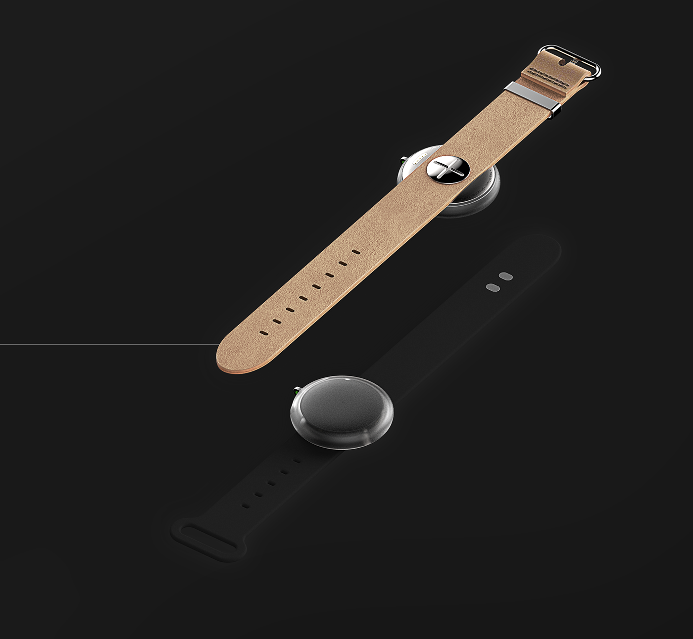 Wrist watch，Wristwatch，Pebble watch，black，