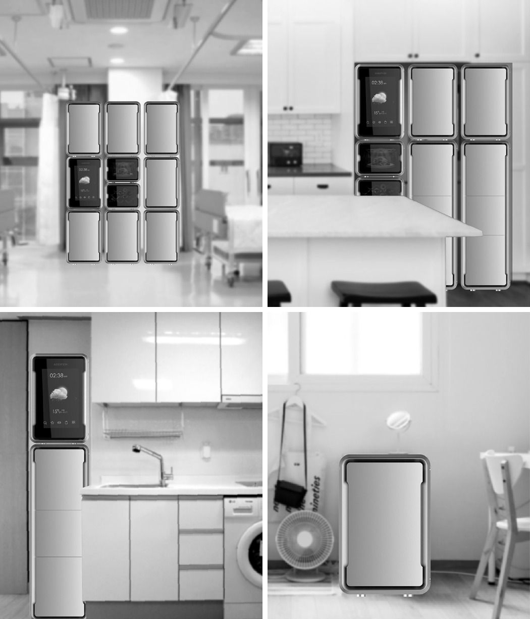 ADDITION，Refrigerator，combination，silver，intelligence，household electrical appliances，