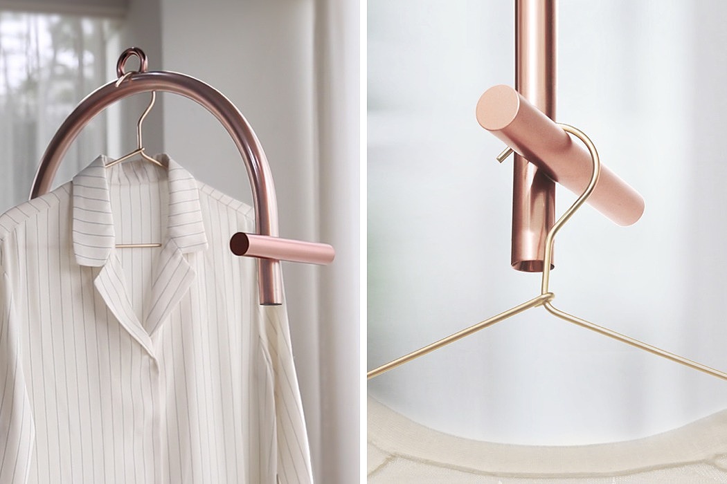 app，Metal，Pink，Deodorization，clean，Coat rack，