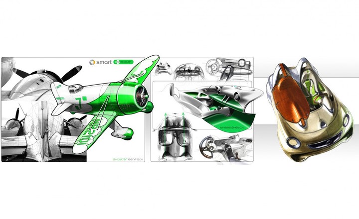 Mini car，Hand drawn，Two dimensional representation，Automotive interior，