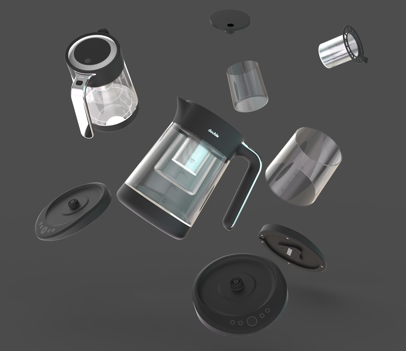 Home shop，Tea machine，black，Double，