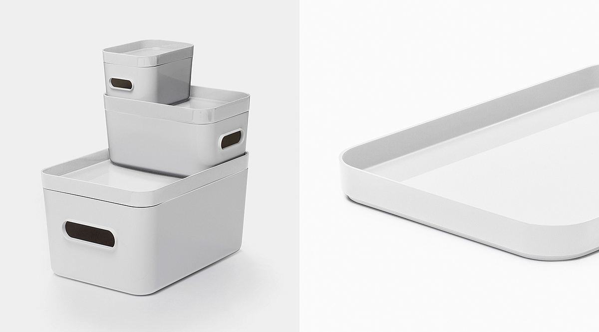 white，modularization，multi-function，Storage box，