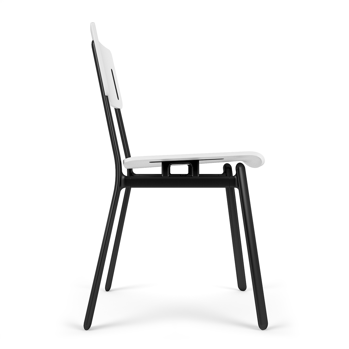 ALTONA，Plastic，flow，white，chair，chair，