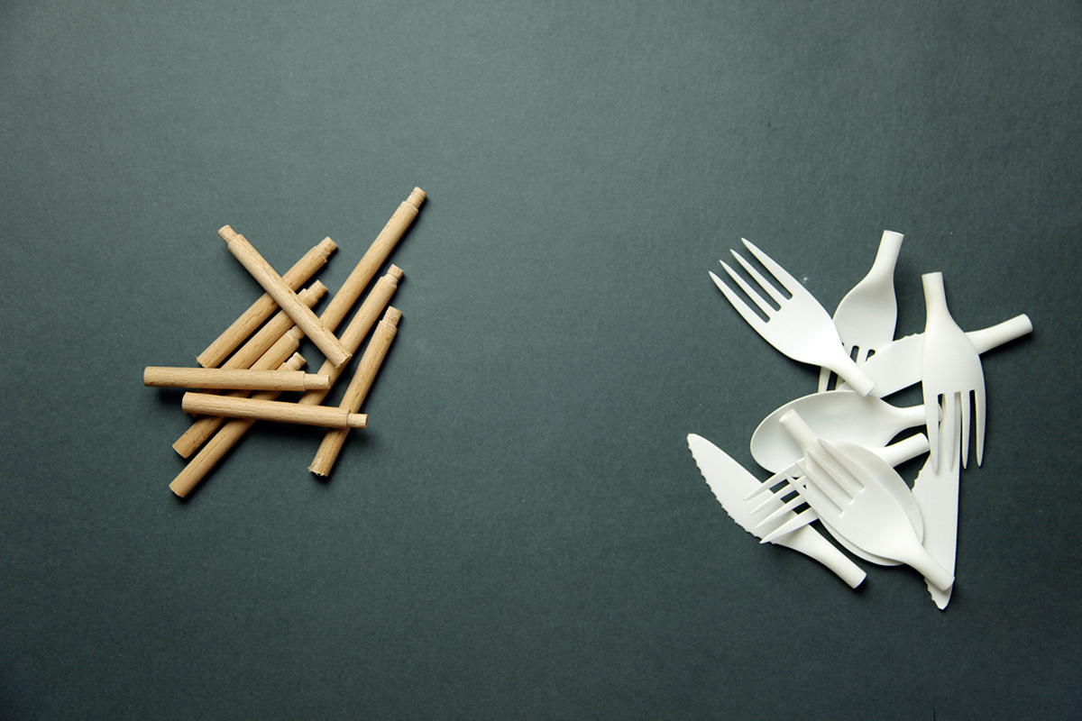 wood，3D printing，3d，Plastic，tableware，