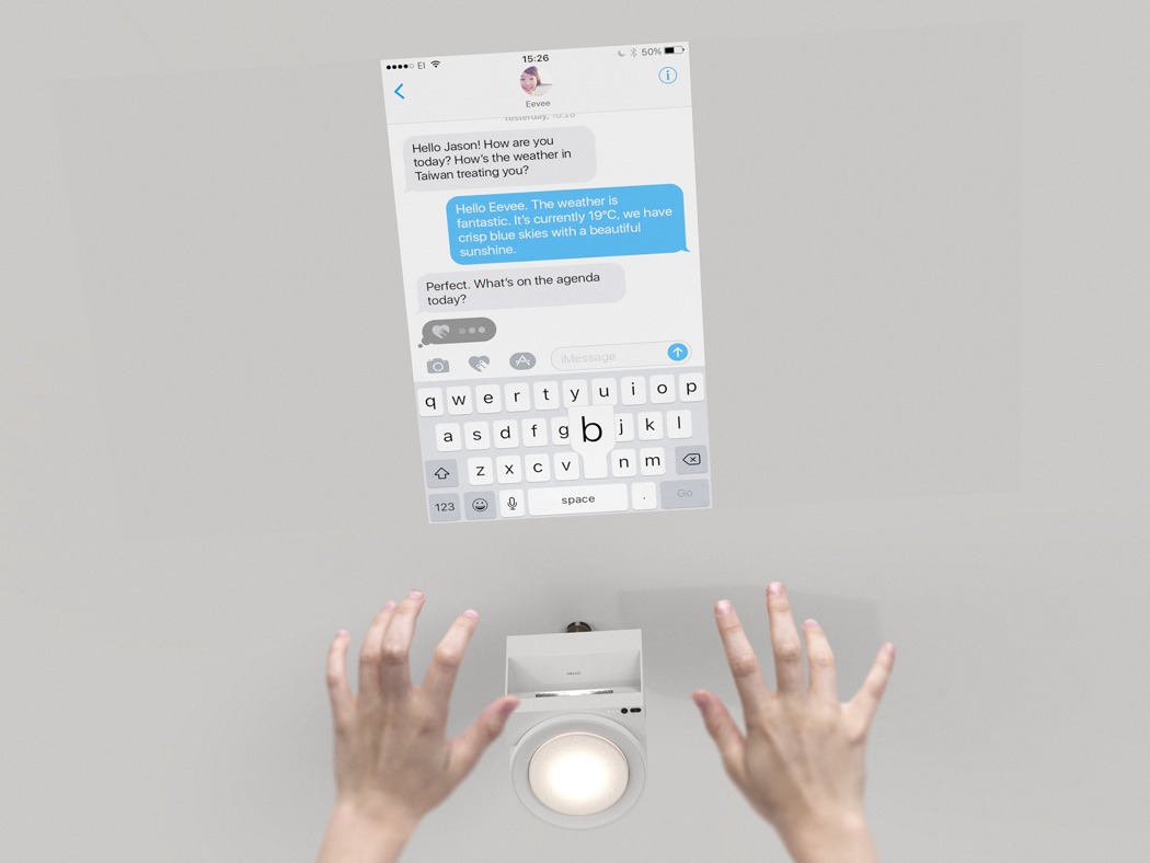 Gesture operation，Wei Ying Luo，Projection，one hundred，