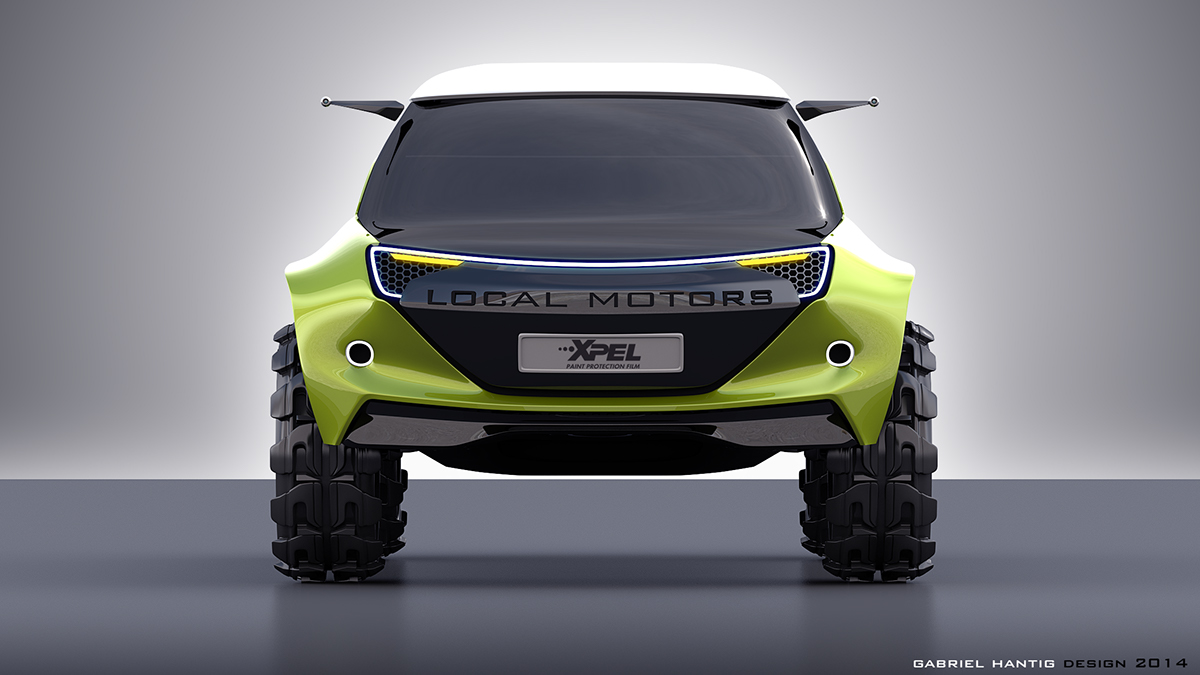 Gabriel Hantig，Off-road vehicle，conceptual design，green，