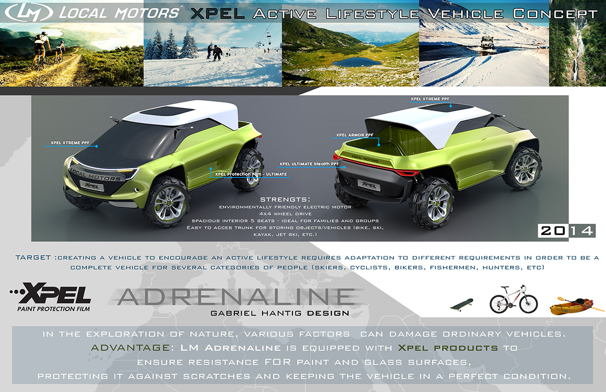 Gabriel Hantig，Off-road vehicle，conceptual design，green，