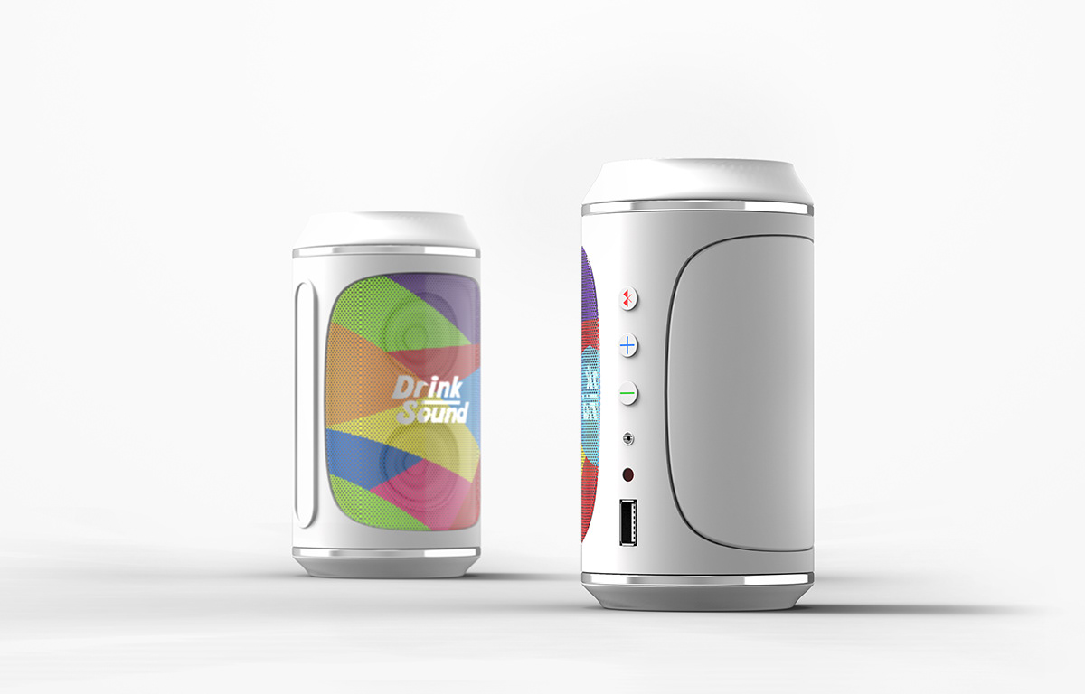 Beverage can，The wine bottle，loudspeaker box，bottle，packing，interest，originality，