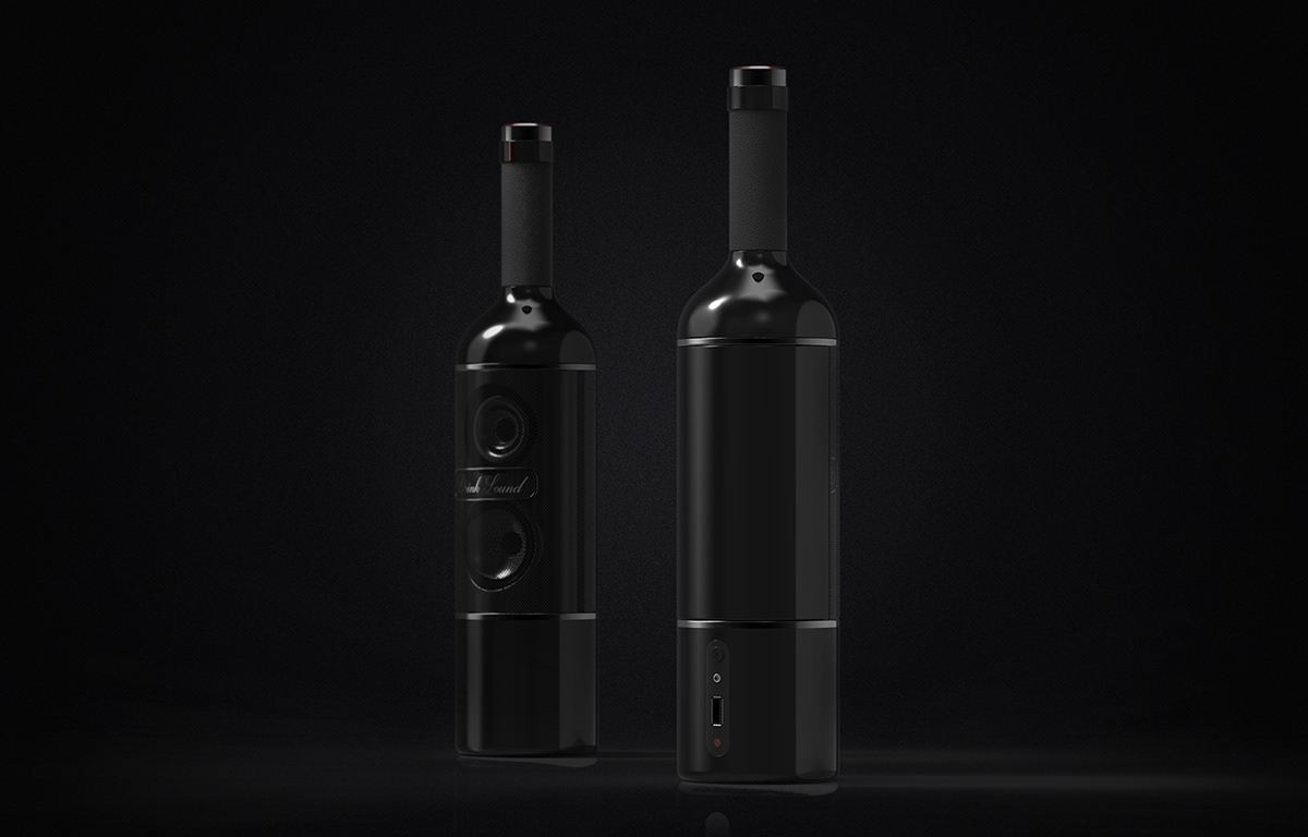 Beverage can，The wine bottle，loudspeaker box，bottle，packing，interest，originality，