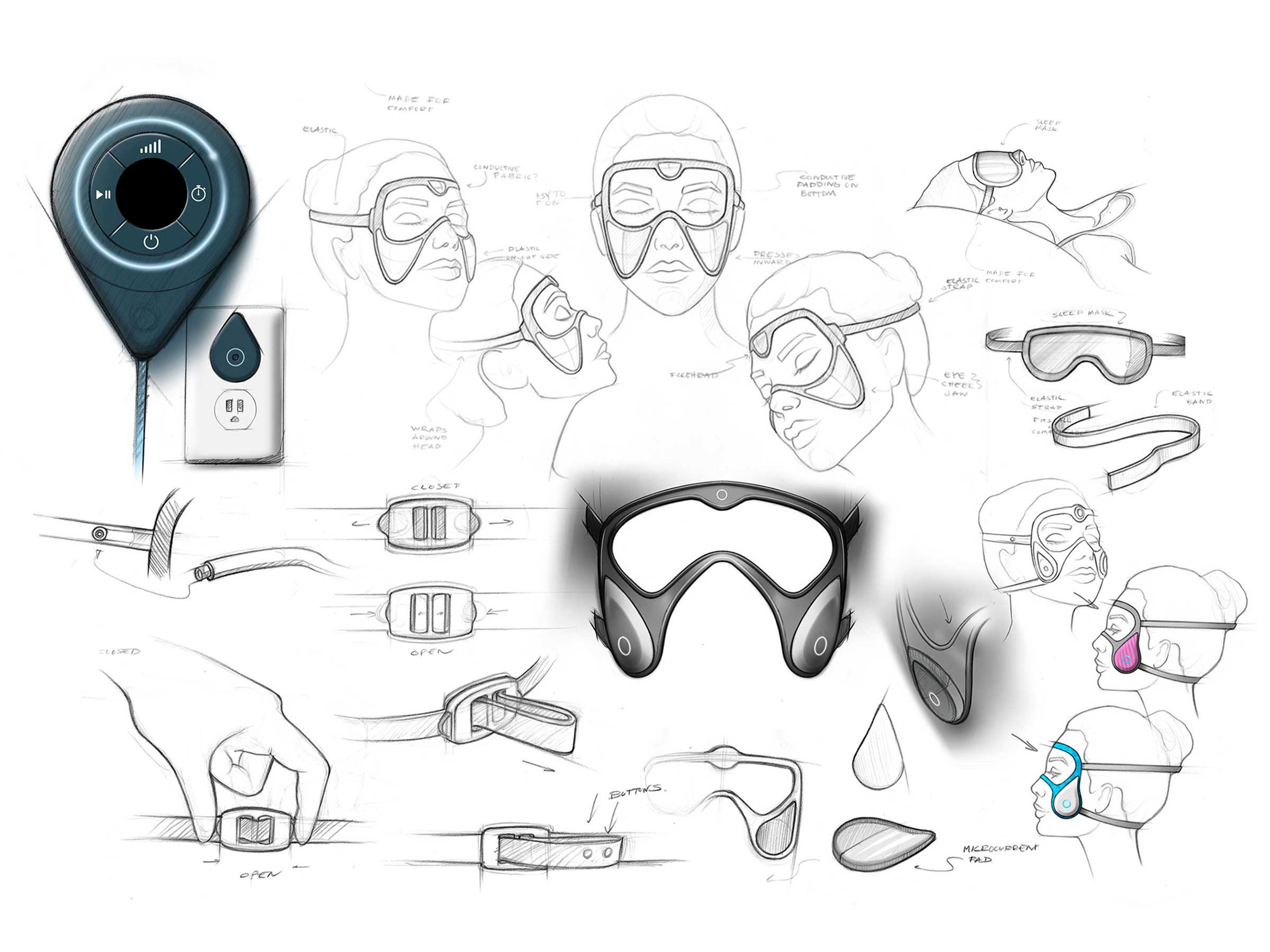 Micro current，she，Facial mask，