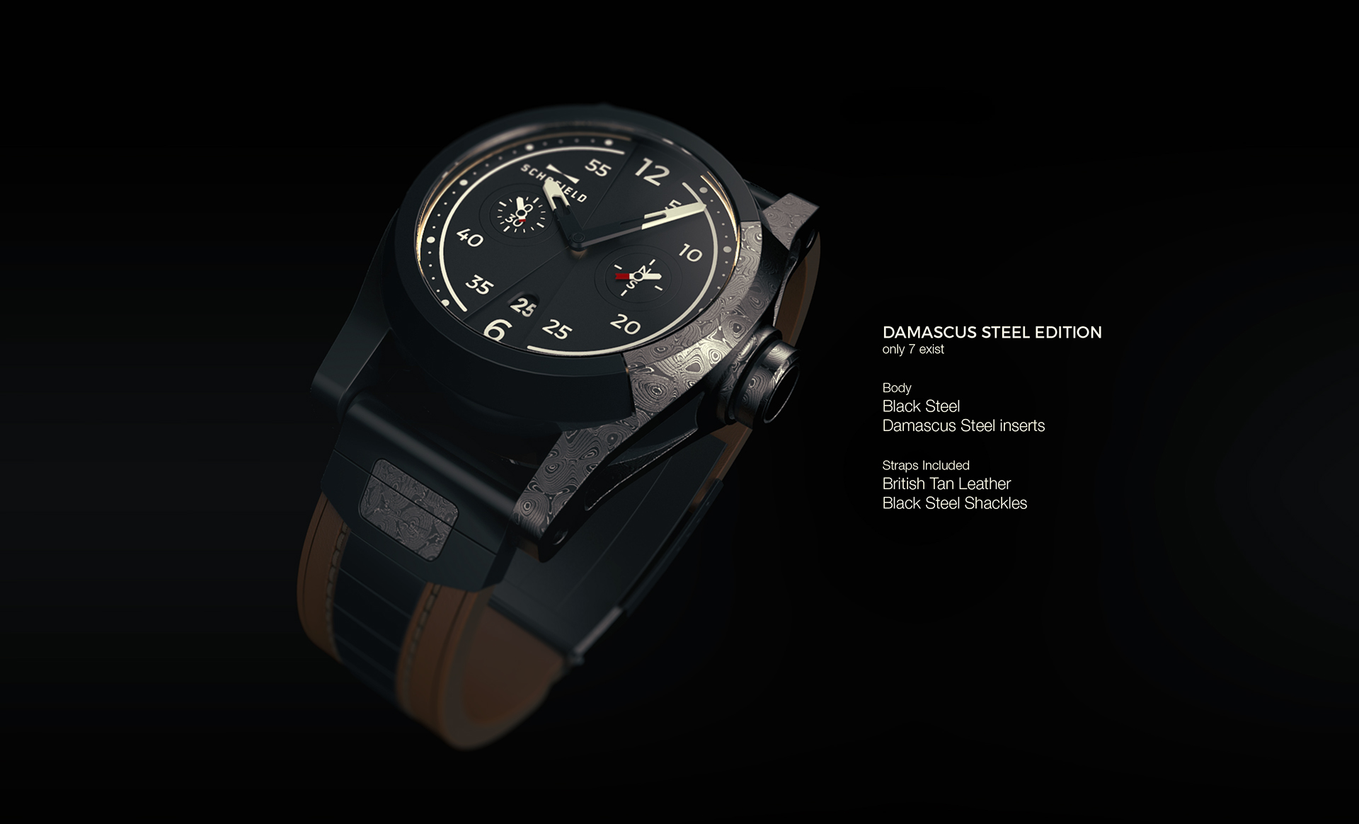 DAMASCUS，Wrist watch，Mechanics，black，