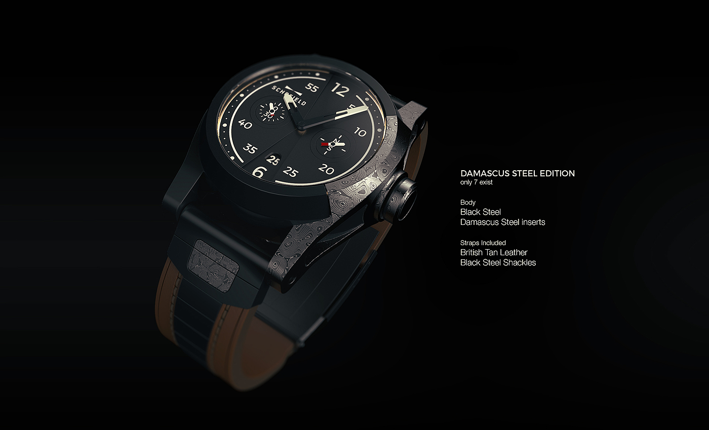 DAMASCUS，Wrist watch，Mechanics，black，