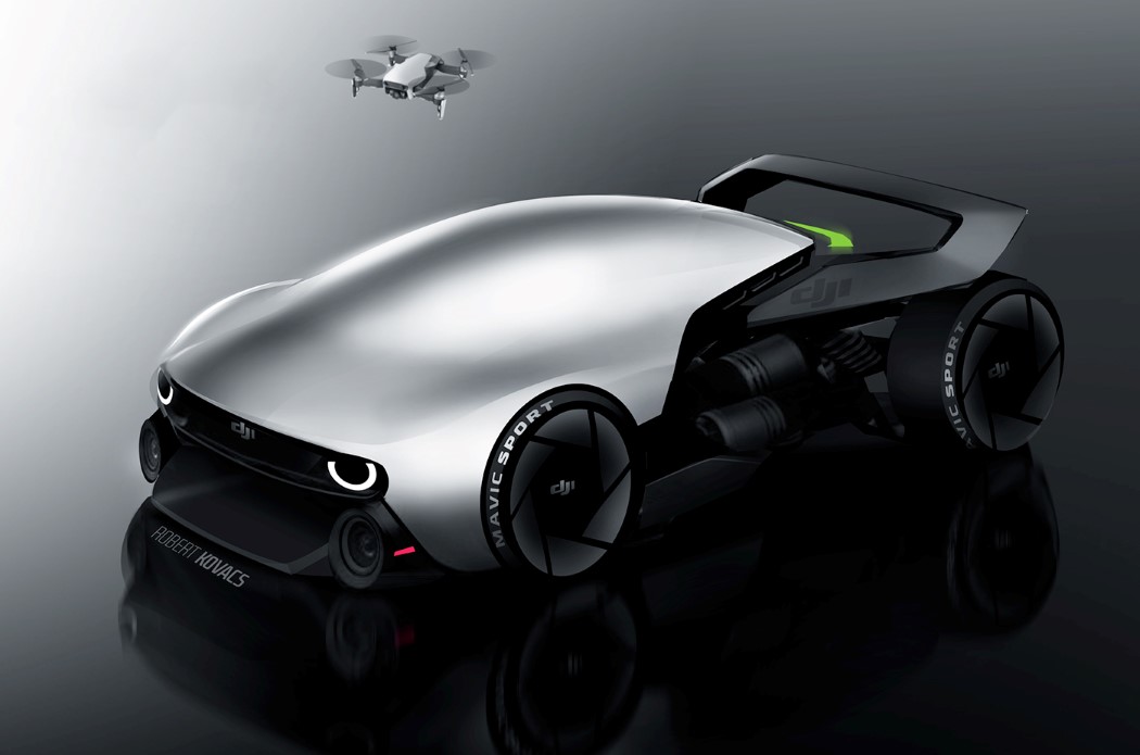 product design，vehicle，automobile，DJI Mavic，