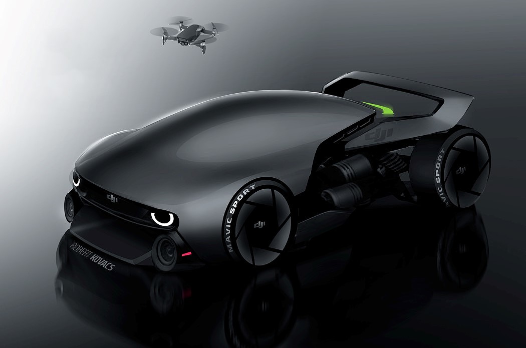 product design，vehicle，automobile，DJI Mavic，