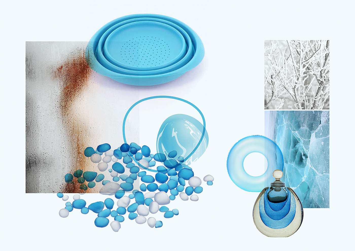 ice，blue，ice box，
