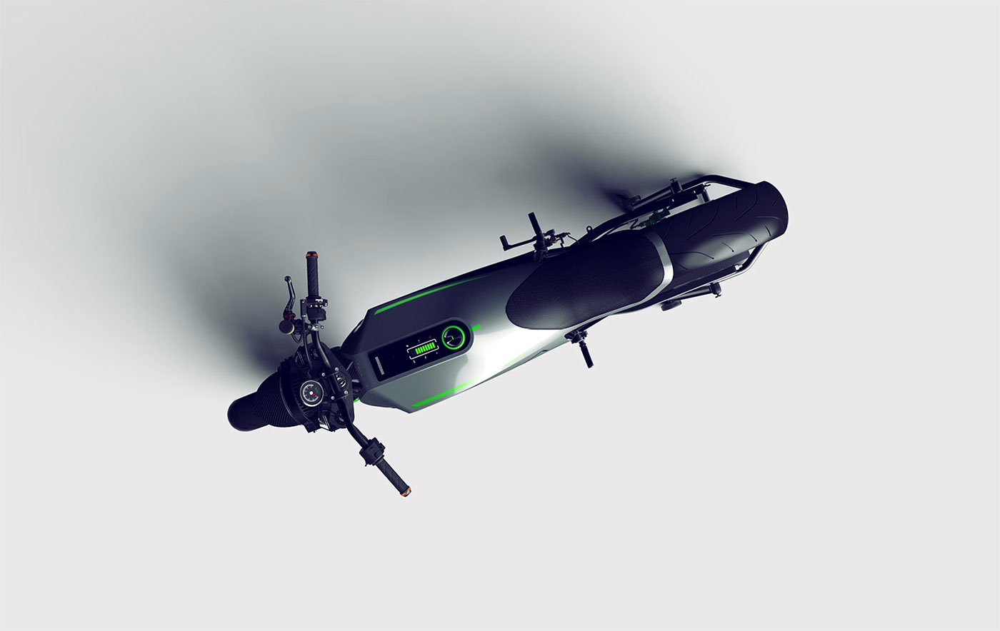 grey，Electric motorcycle，NXT MOTORS ONE，