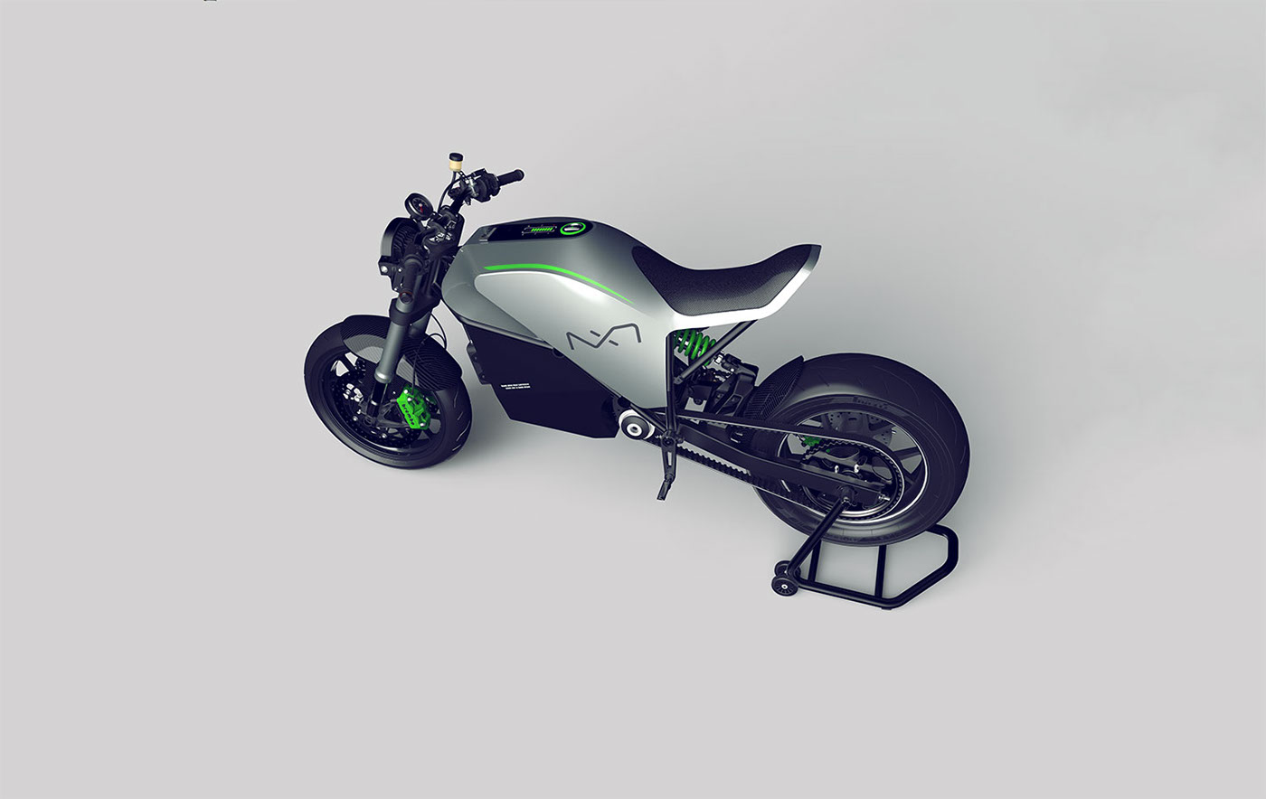 grey，Electric motorcycle，NXT MOTORS ONE，