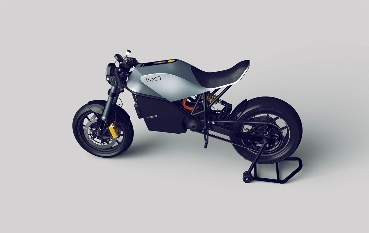 grey，Electric motorcycle，NXT MOTORS ONE，