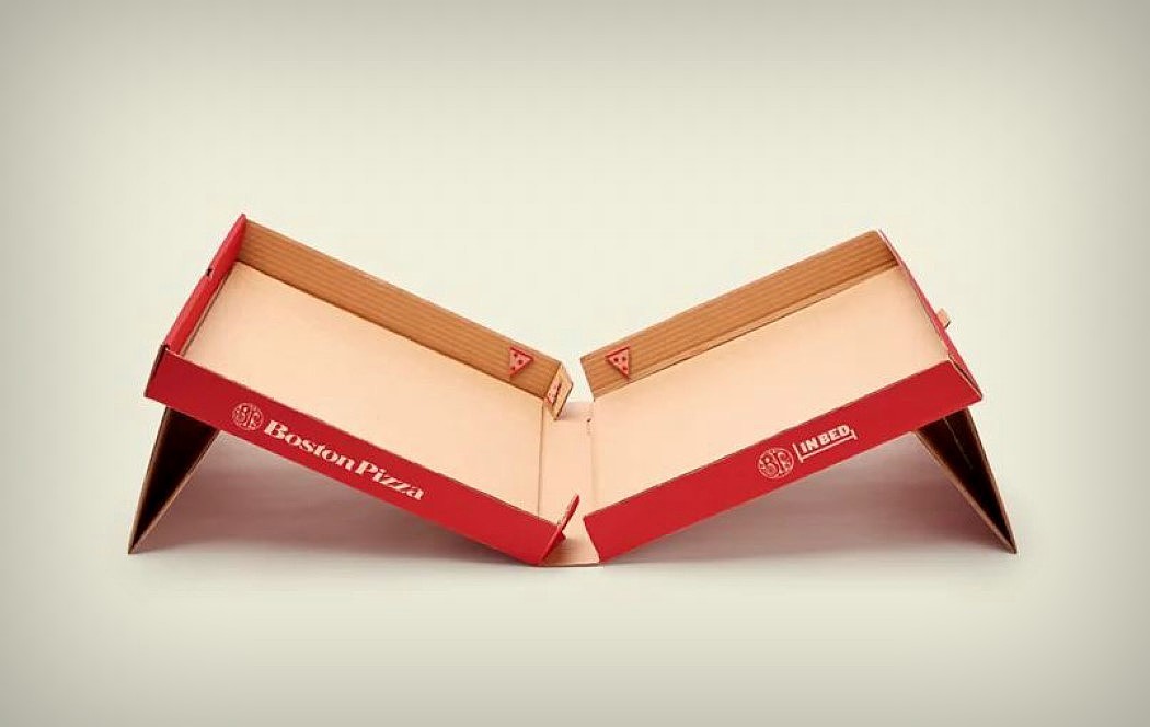 product design，pizza box ，originality，Boston Pizza，