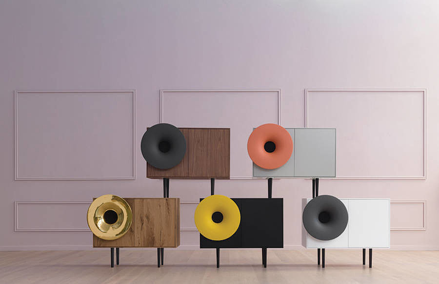 Home Furnishing，Bluetooth play，retro futurism ，