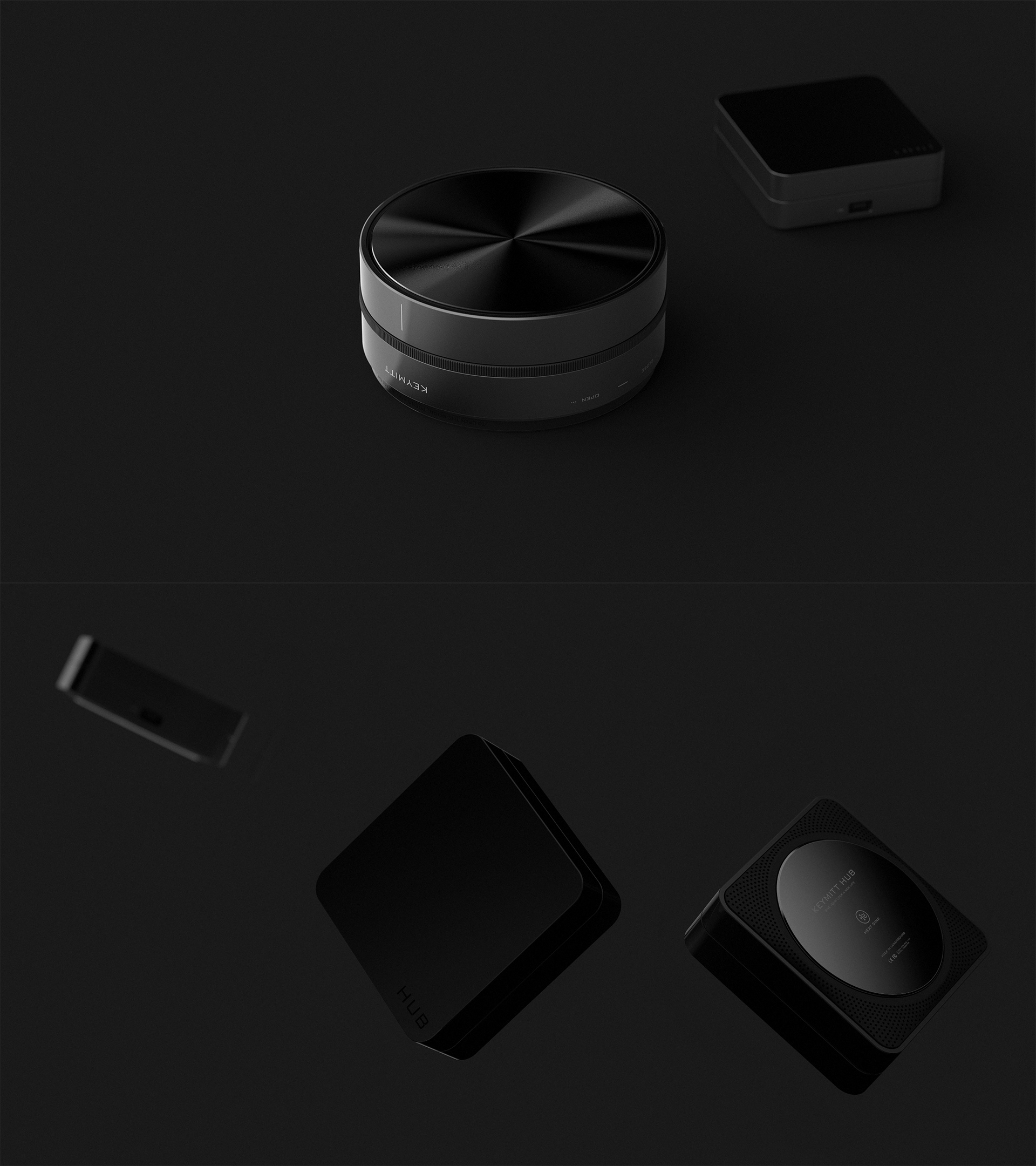 Metal，white，Keymitt's，Intelligent door lock，