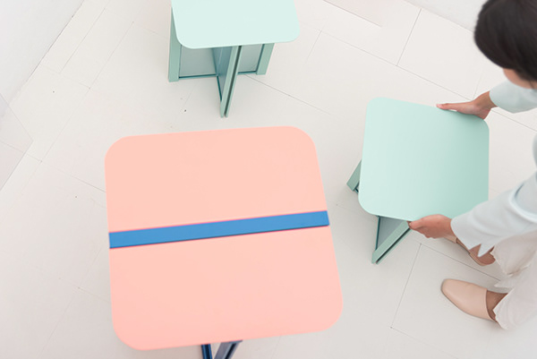 Tables and chairs，Color matching，Emotionalization，