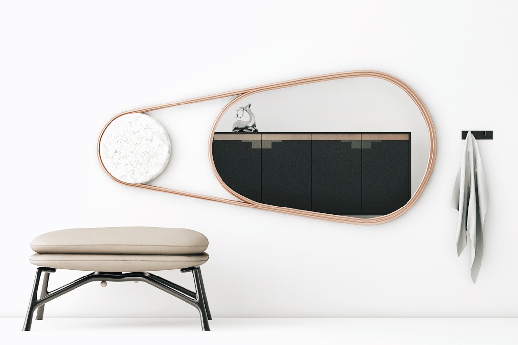 Large-sized apartment，Transform，mirror，