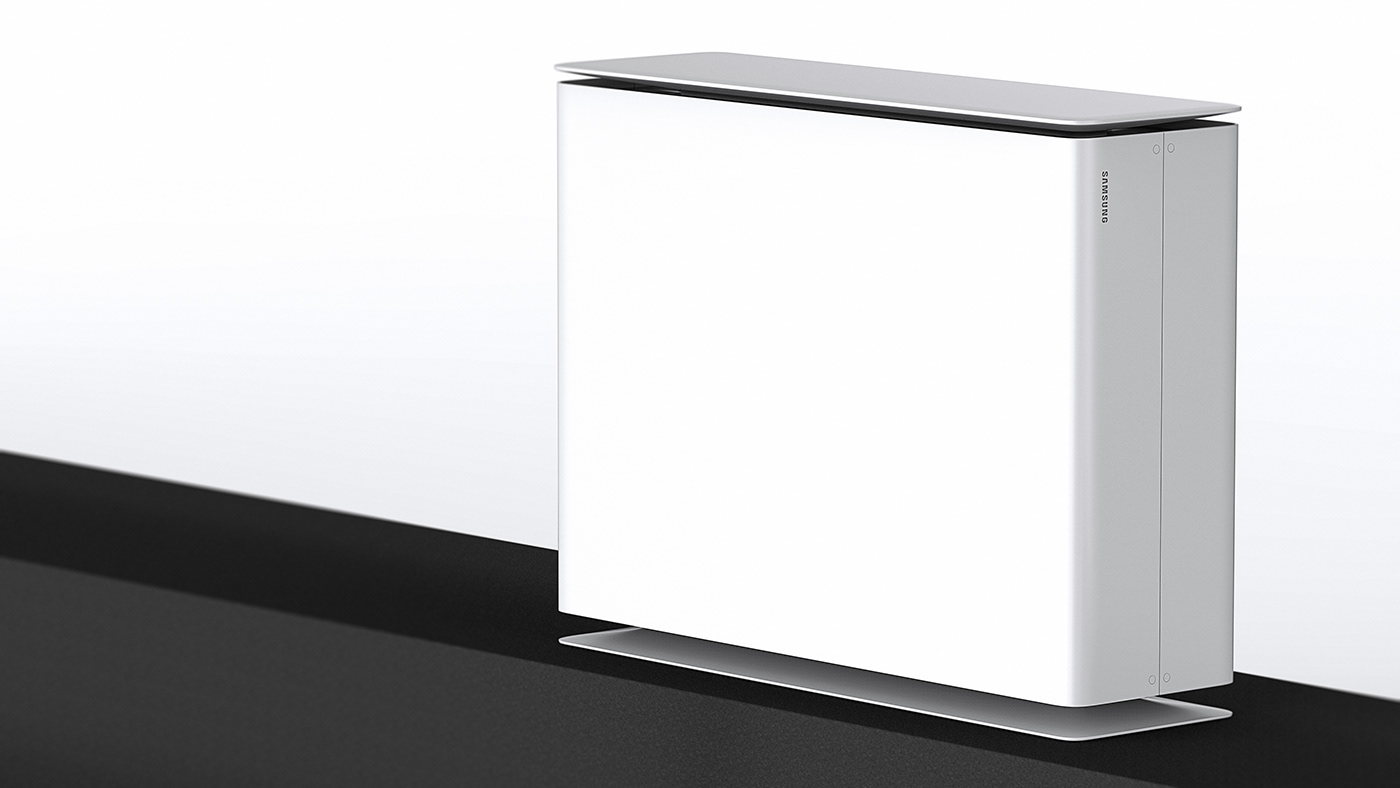 air conditioner，chimney，combination，modern，concise，