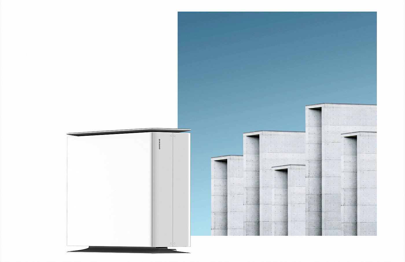 air conditioner，chimney，combination，modern，concise，