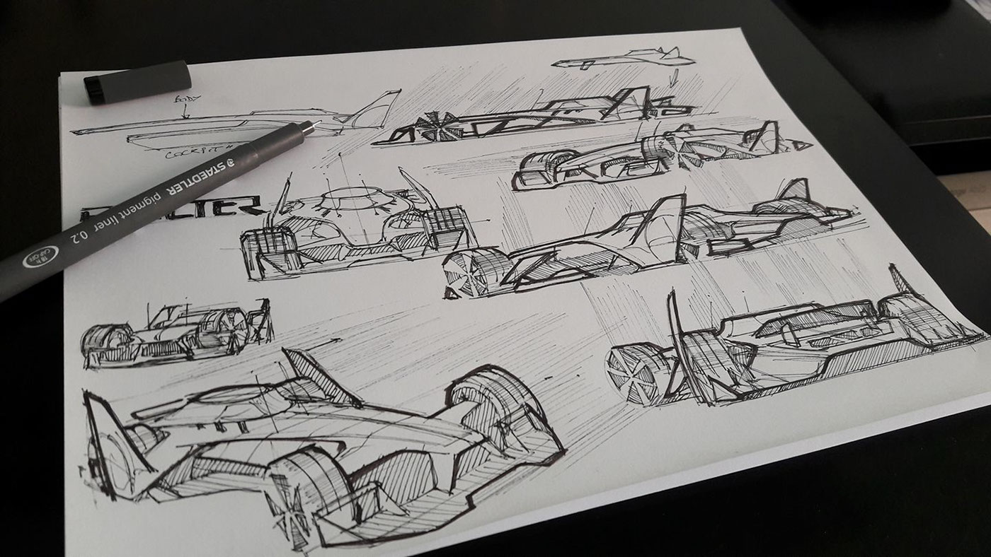 Hand drawn，master，automobile，