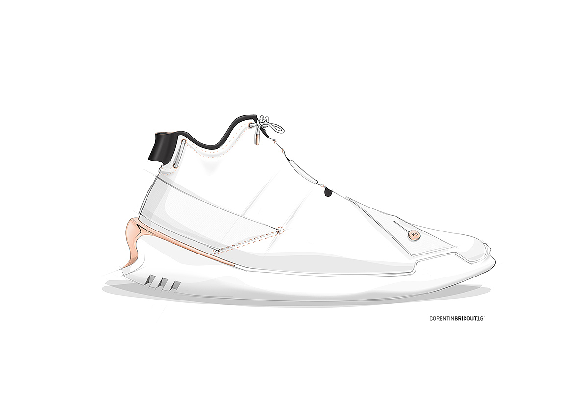 white，sneakers，Y-3Mirage boost，