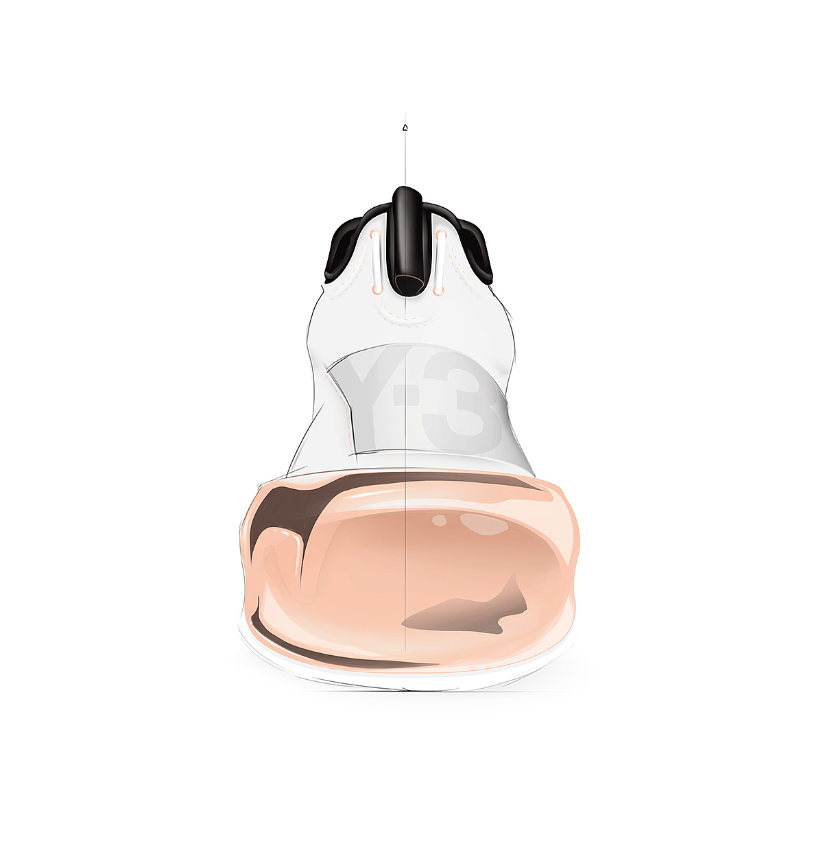white，sneakers，Y-3Mirage boost，
