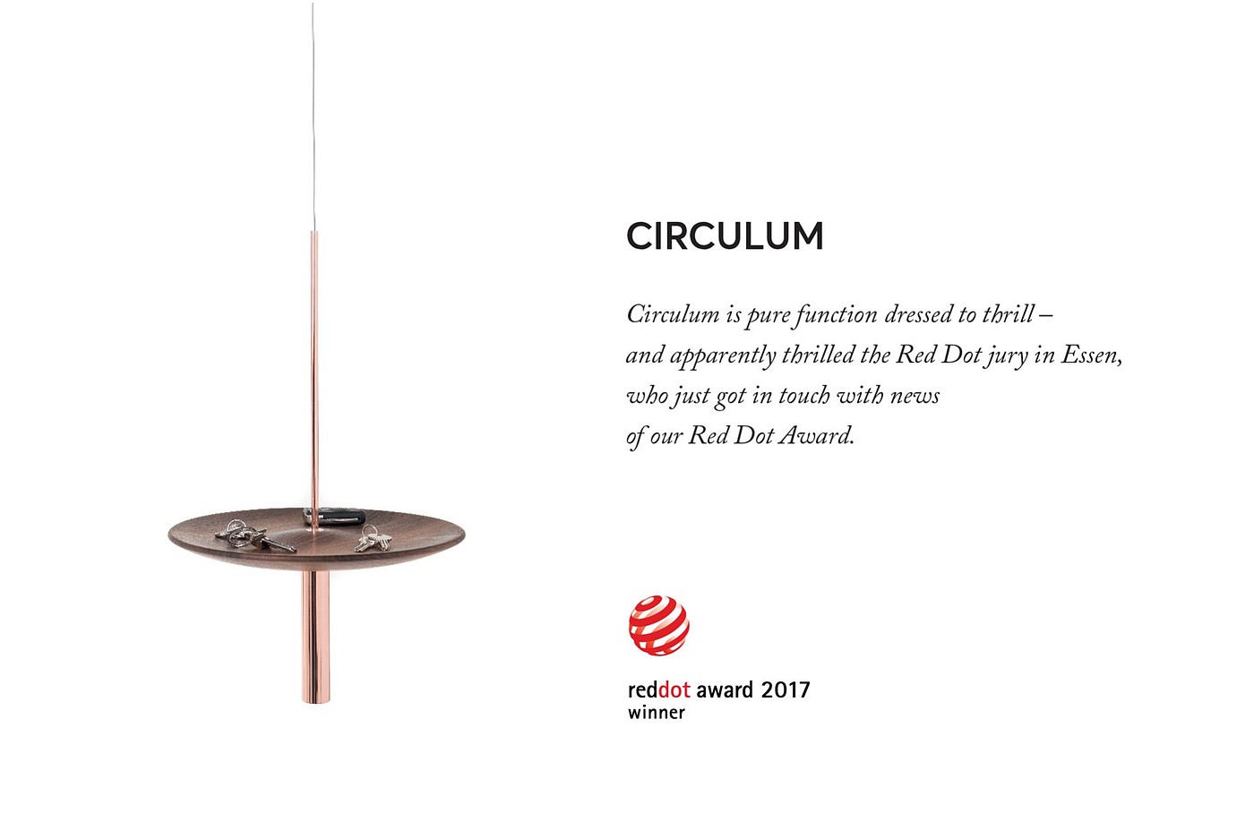 2017 红点奖，家具，桌子，Circulum，