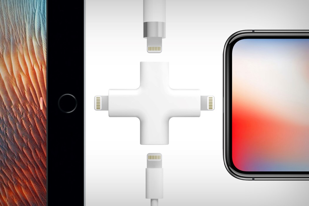 Multi port，Charge to，lightning，