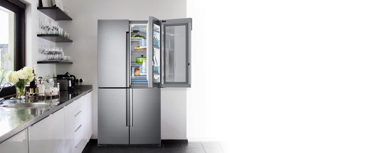 household electrical appliances，industrial design，Samsung，Refrigerator，Rendering，