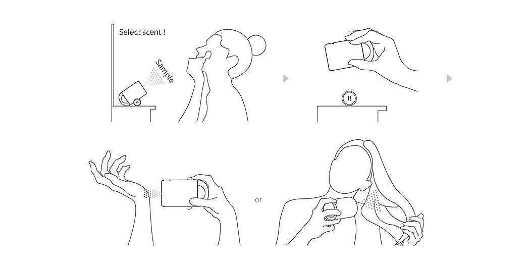 product design，white，Intelligent fragrance machine，