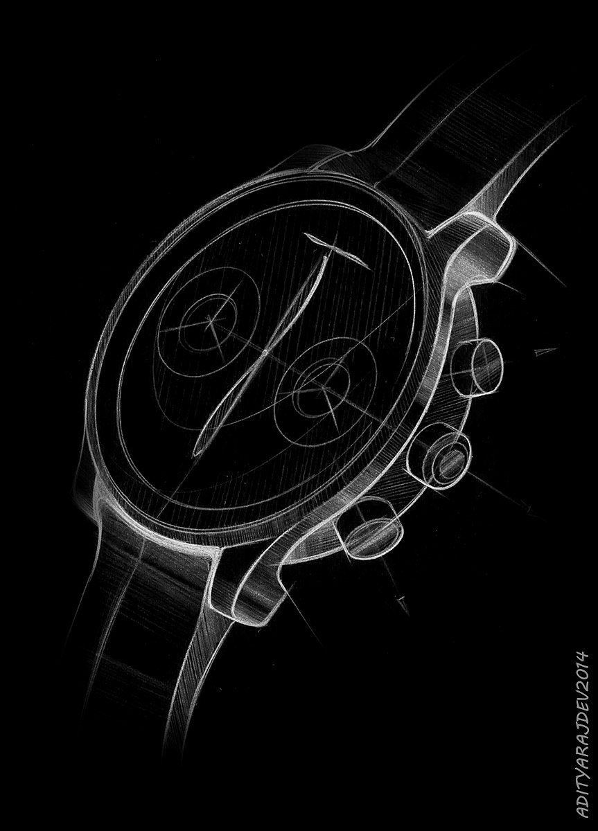 industrial design，Digital，intelligence，black，surface，Mechanical watch，Electronic watch，