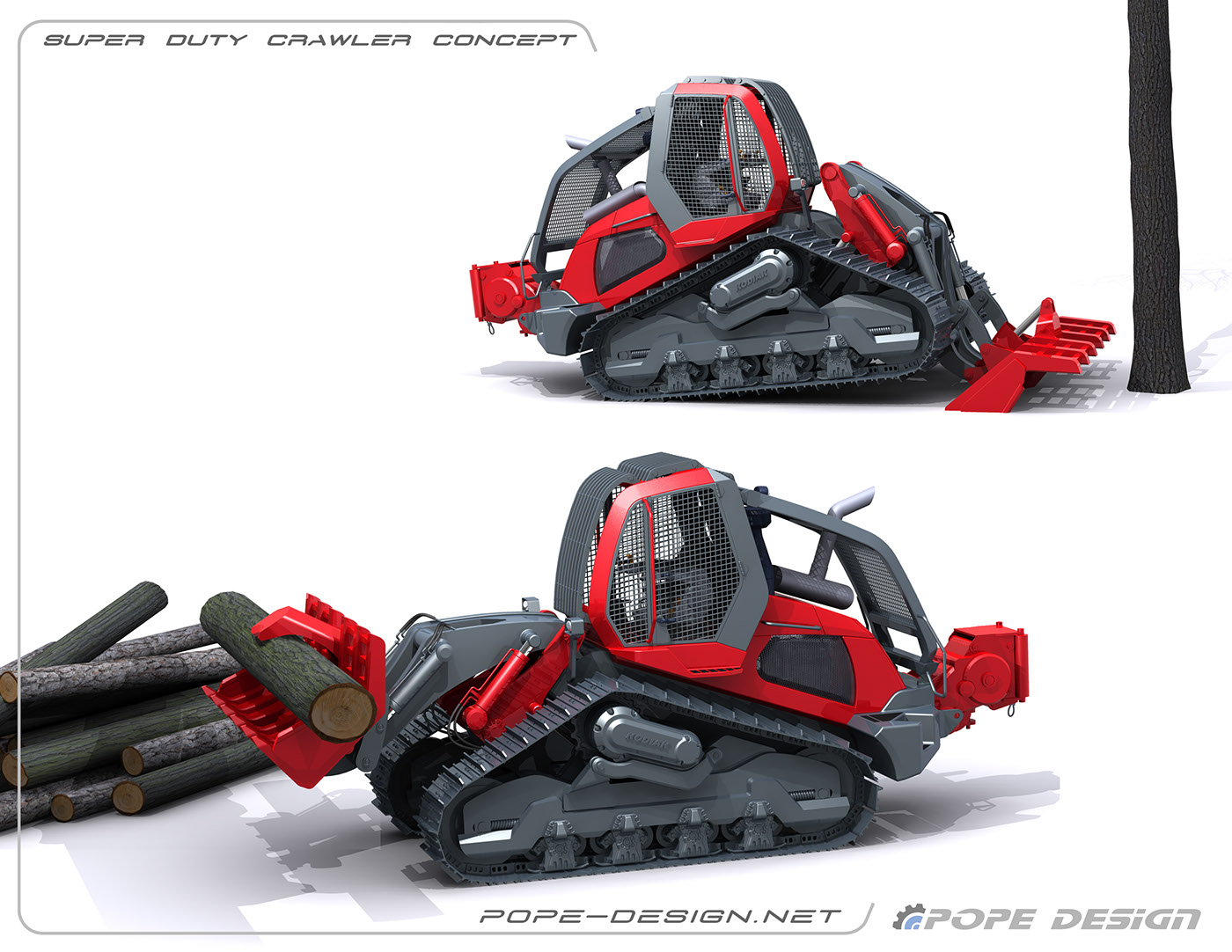 gules，Logging vehicle，Jon Pope，