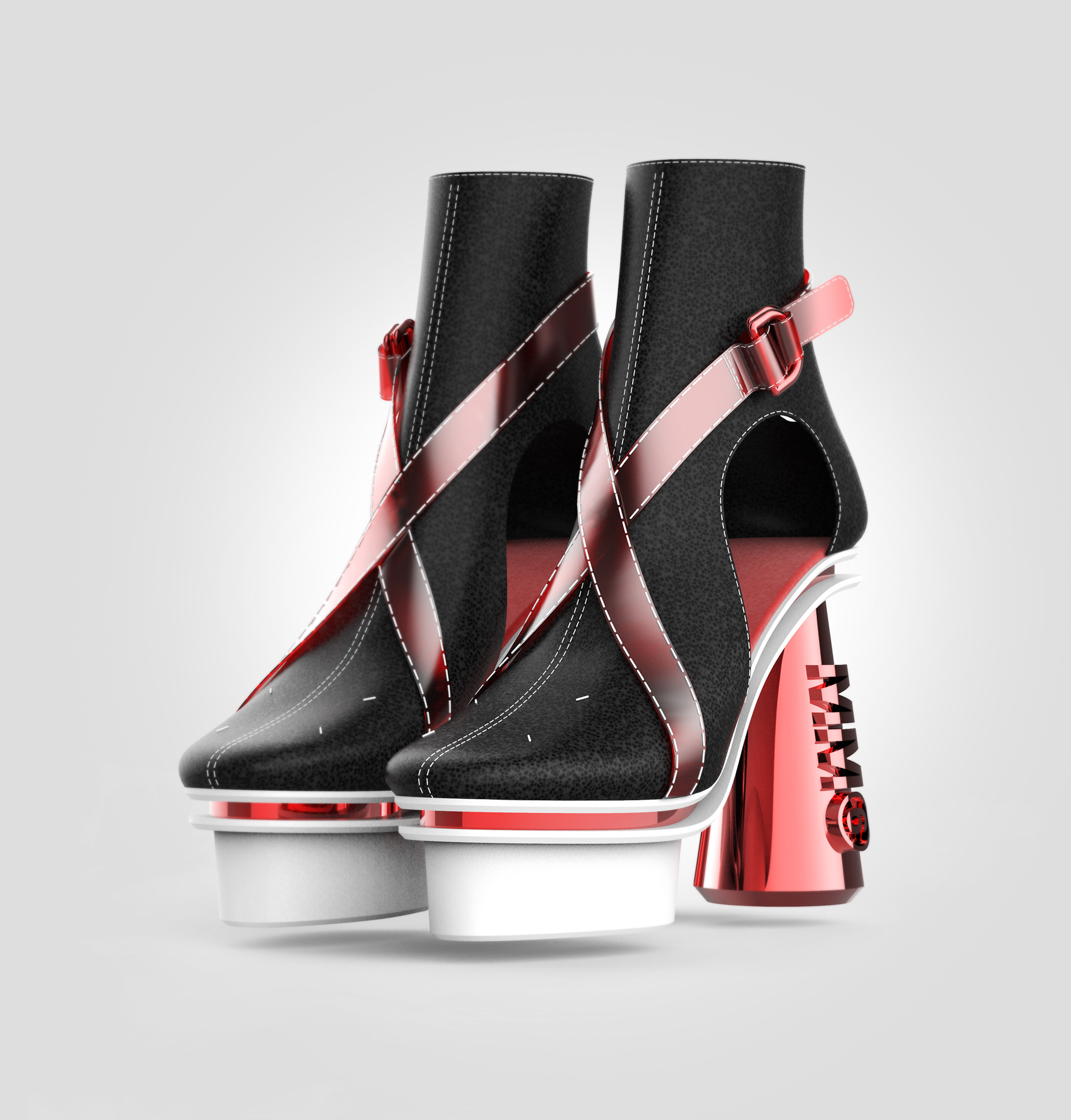 MM6 HEELS，high-heeled shoes，fashion，