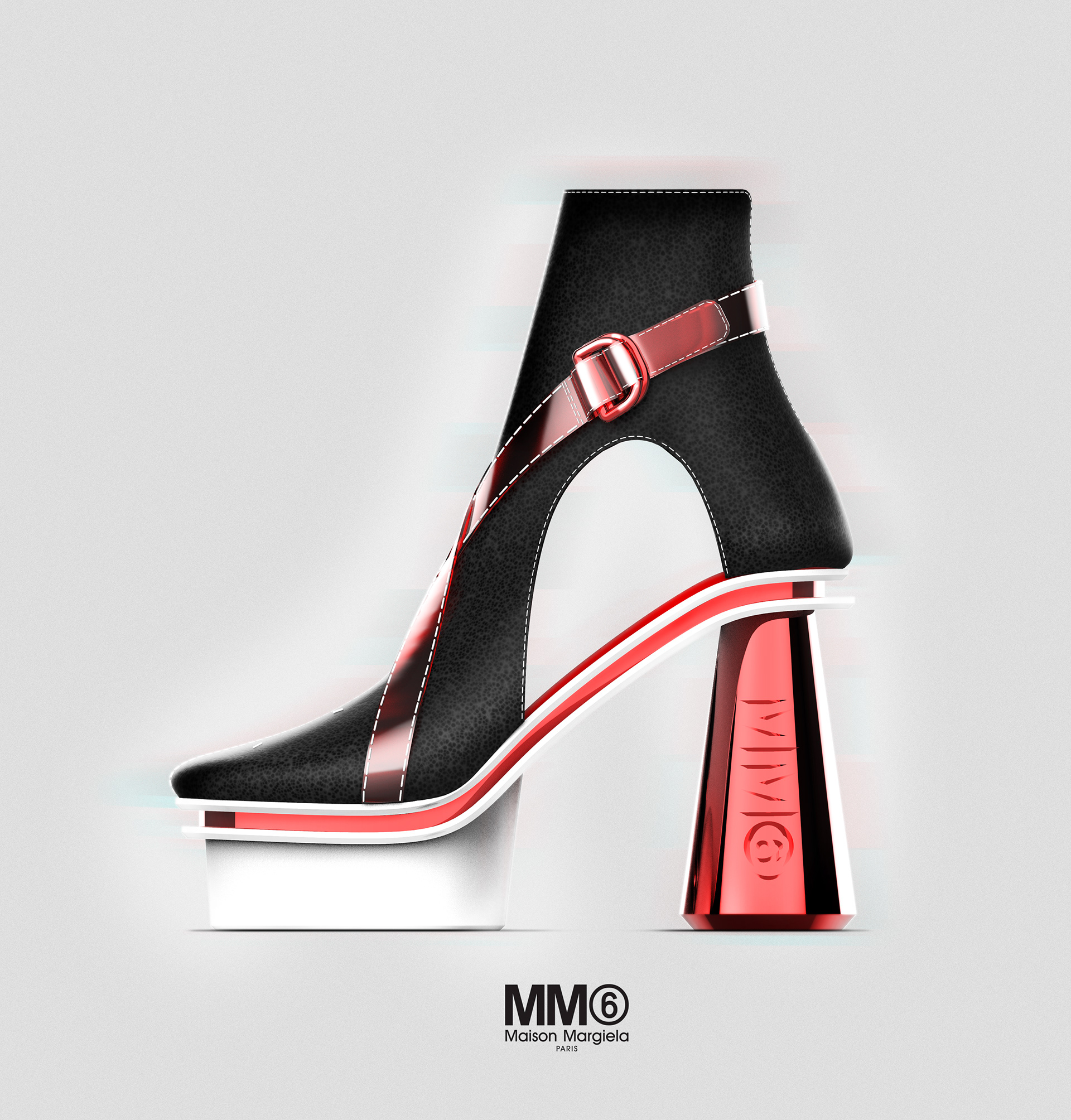 MM6 HEELS，high-heeled shoes，fashion，