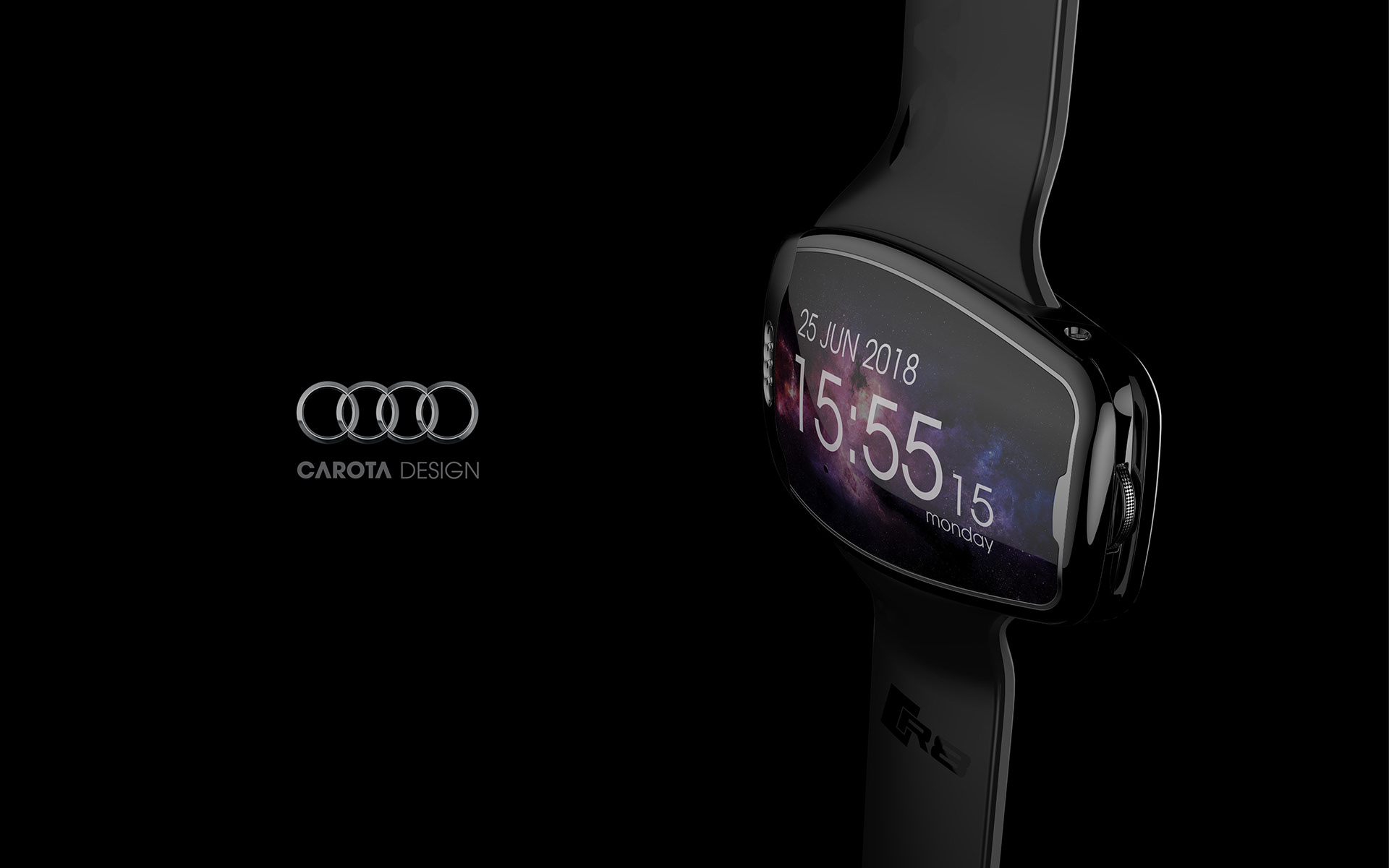 Intelligent Watch，black，audi，audi，