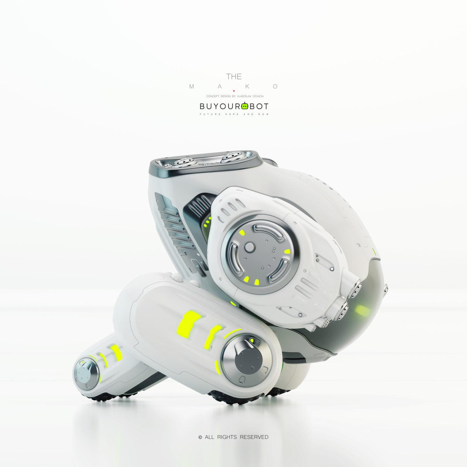 silver，3D modeling，robot，