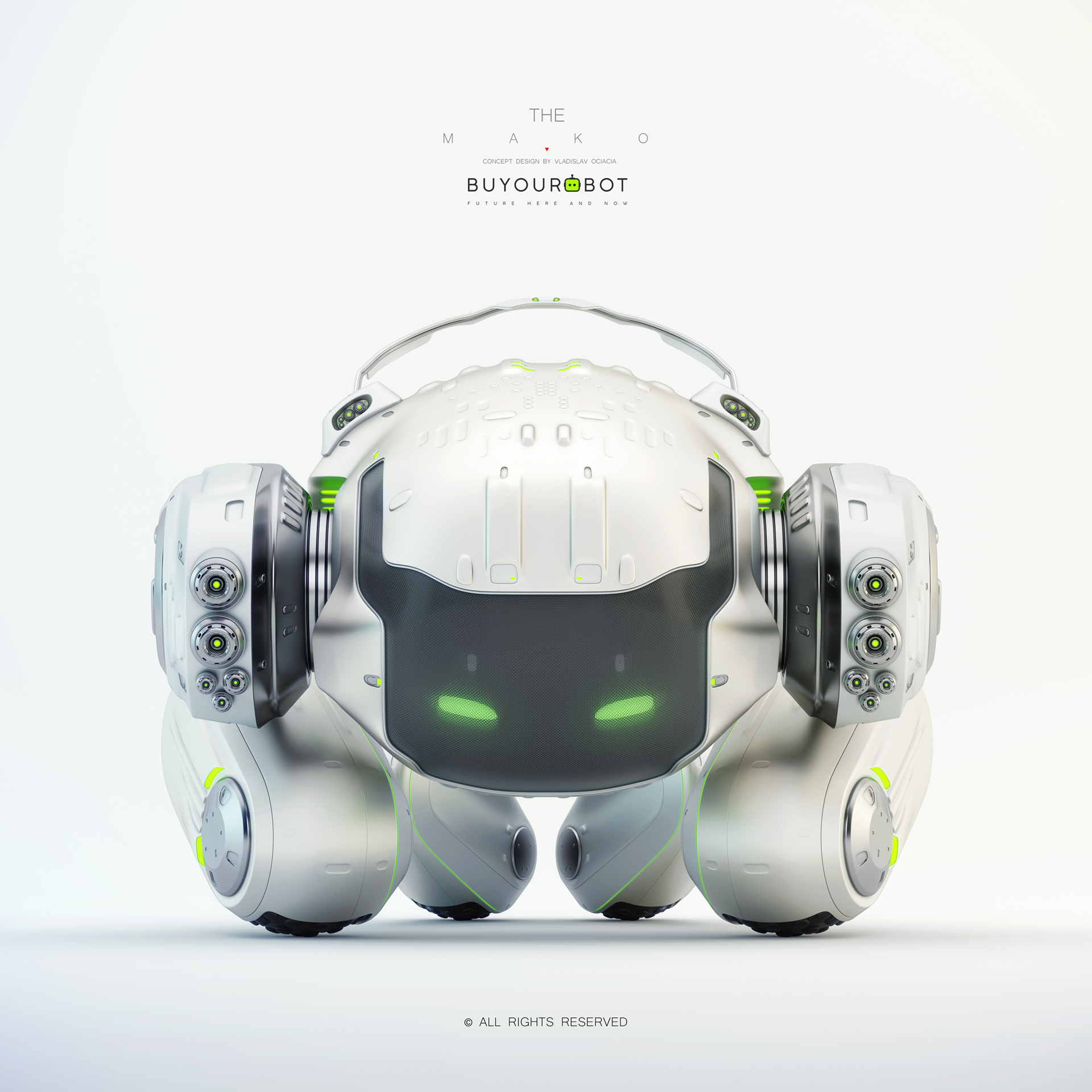 silver，3D modeling，robot，