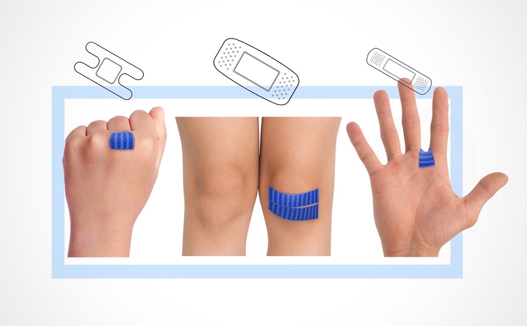 Olivia Wilmink，Band aid，On Aid，Flexible polymer，cotton，