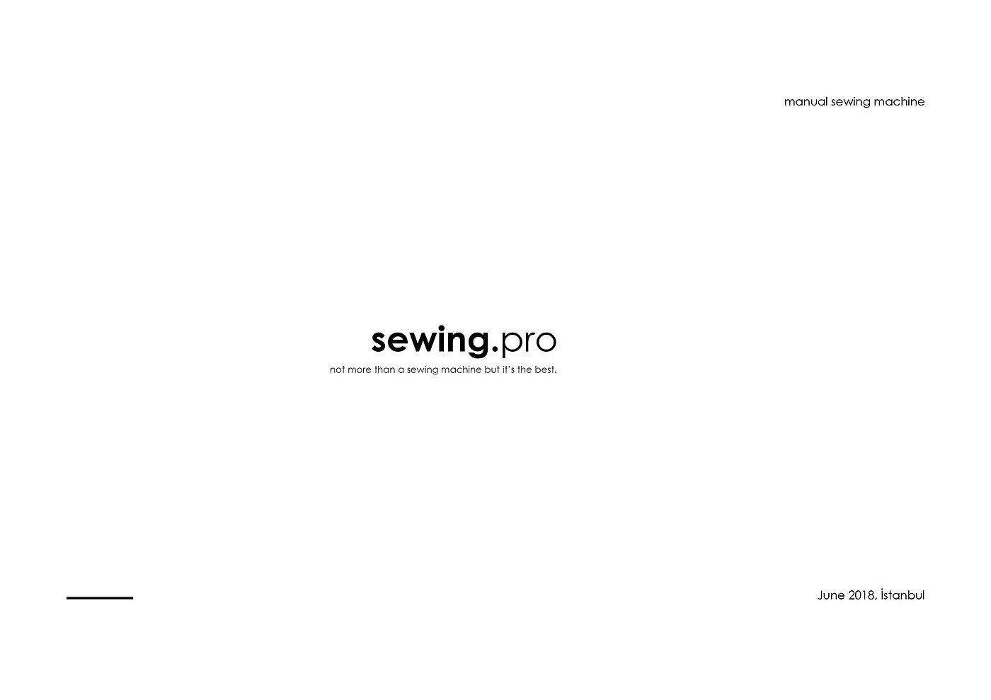 Sewing machine，